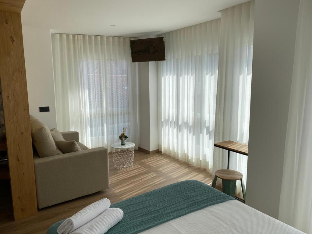 Pension Praza Das Coles Melide Buitenkant foto